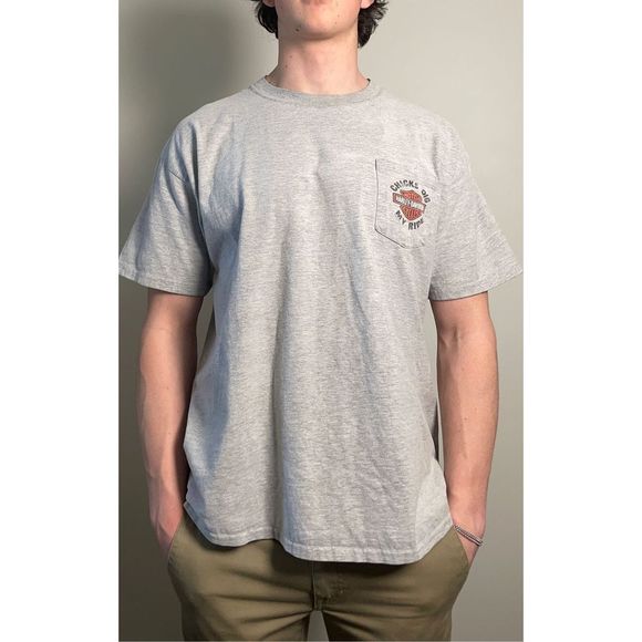Harley Davidson Texas "Chicks Dig My Ride" T-shirt Y2K - Picture 1 of 7